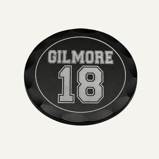 Happy Gilmore Ball Marker in black