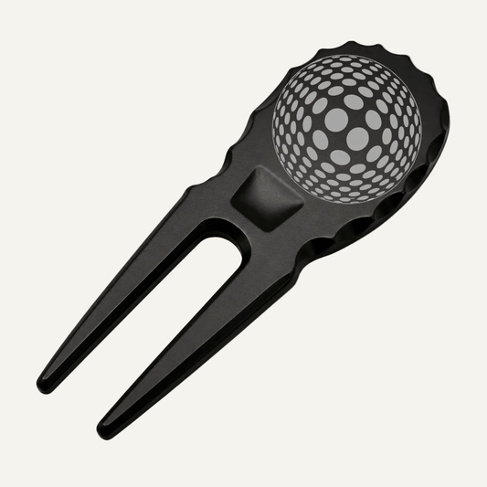 Optical Illusion Divot Tool designed with a unique ball pattern, perfect for adding fun to your golf game.