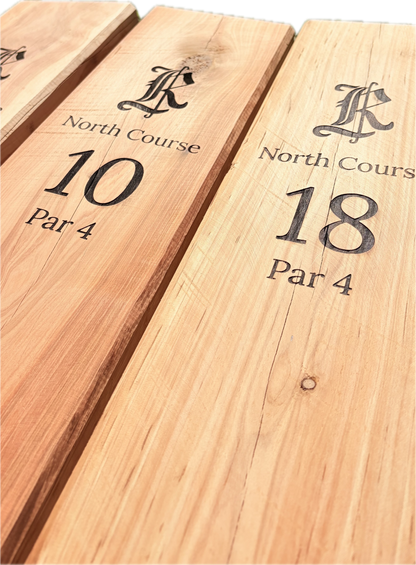 Cypress post Tee Sign