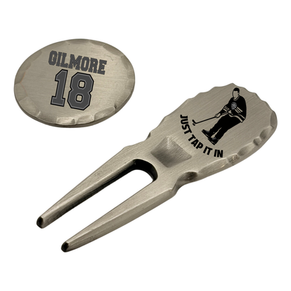 "Happy Gilmore" Ball Markers & Divot Tool Set