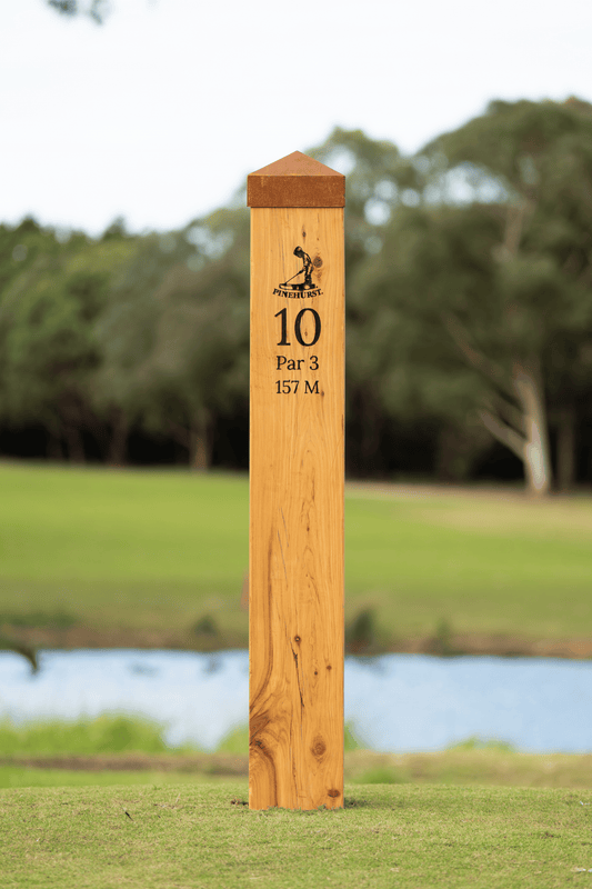 Corten steel post cap