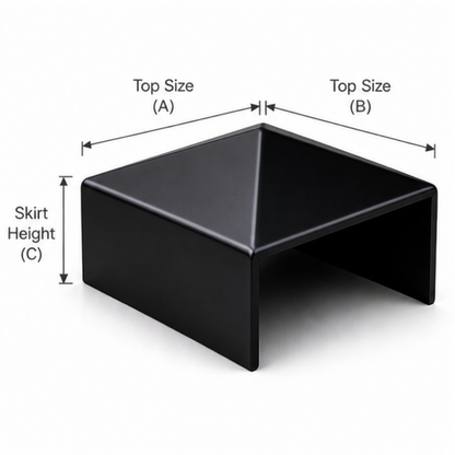 Black steel post cap