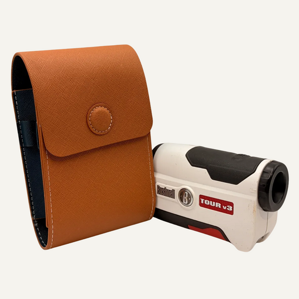 Custom Laser Engraved RangeFinder Case with rangefinder - brown